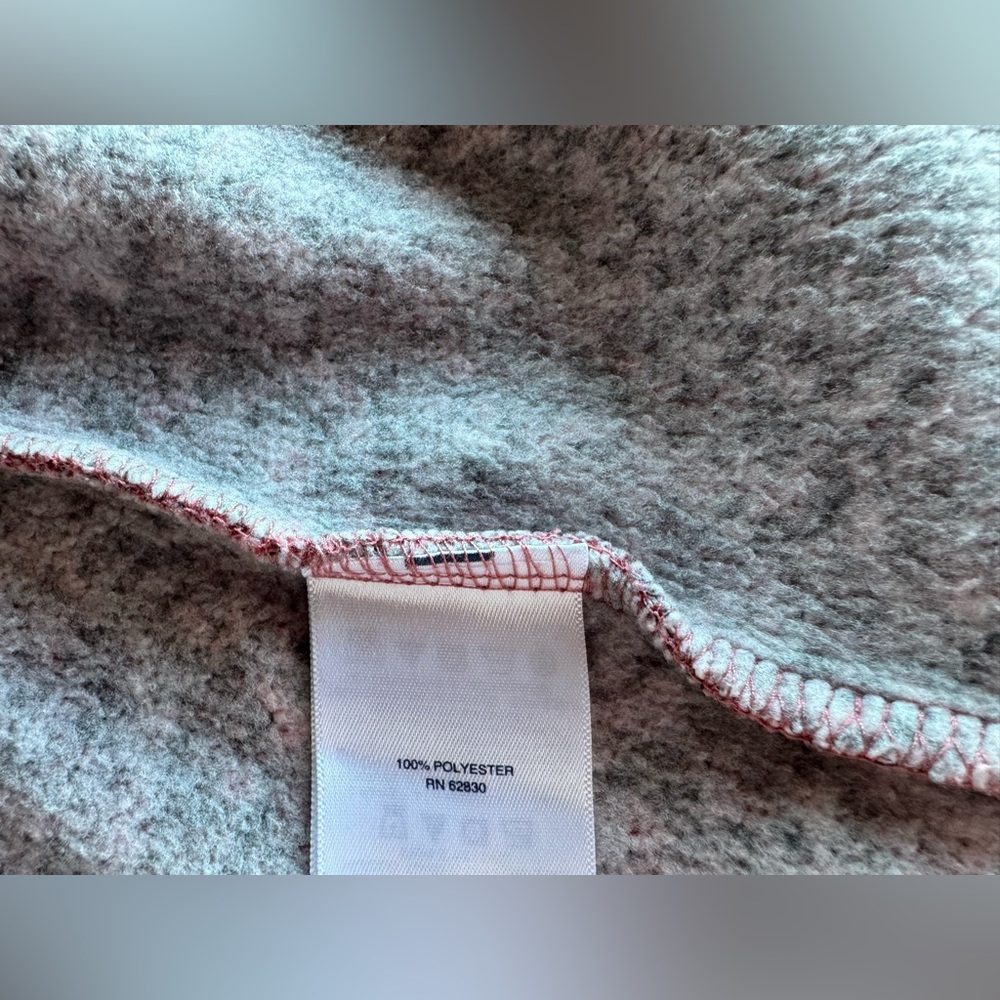 Lands' End Women's Pink Herringbone Full Zip Fleece Utility Jacket Size Large L - Picture 12 of 14